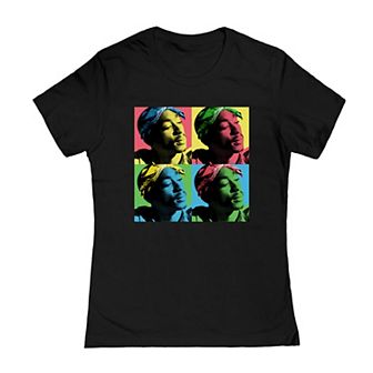 Juniors' Tupac PopArt Graphic Tee