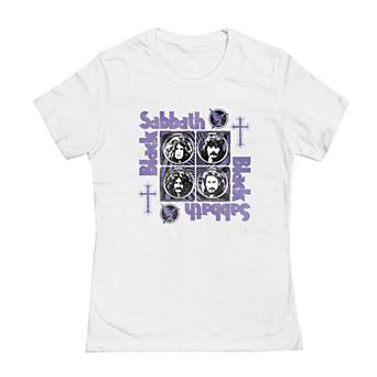 Juniors' Black Sabbath Core Cross Graphic Tee