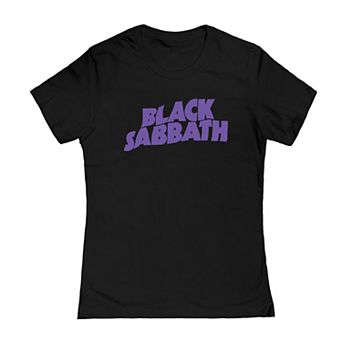 Juniors' Black Sabbath Logo Graphic Tee