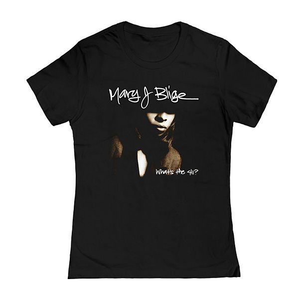 Tシャツ・カットソー Mary J. Blige Official What's the 411? Remix L/S T-Shirt 90s Mary J Blige What's The 411 Remix Graphic T-shirt Men XL