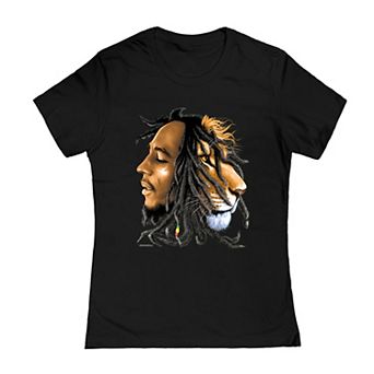 Juniors' Bob Marley Profile Graphic Tee