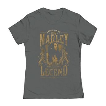 Juniors' Bob Marley Legend Graphic Tee