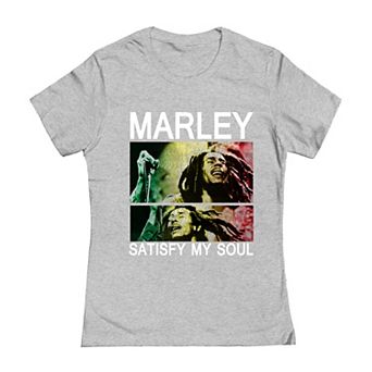 Juniors' Bob Marley Satisfy Soul Graphic Tee