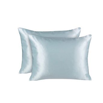 Silky Satin Pillowcase for Hair and Skin Standard Satin Pillowcase with Zipper (Pillowcase Set of 2)