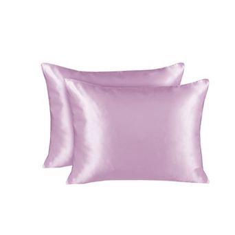 Silky Satin Pillowcase for Hair and Skin Standard Satin Pillowcase with Zipper (Pillowcase Set of 2)