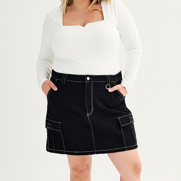 Kohls plus size shop long black skirt