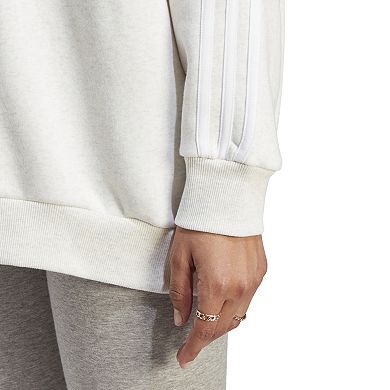 Women's adidas Essentials 3-Stripes Oversized Fleece Sweatshirt