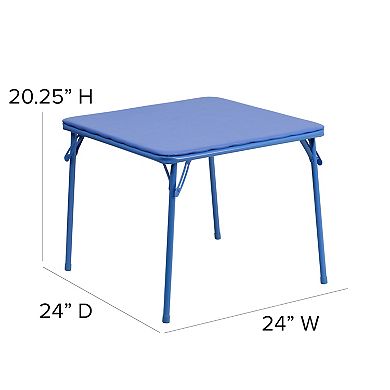 Flash Furniture Mindy Kids Folding Table & Chairs 3-piece Set