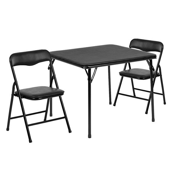 Flash Furniture Mindy Kids Folding Table Chairs 3 piece Set