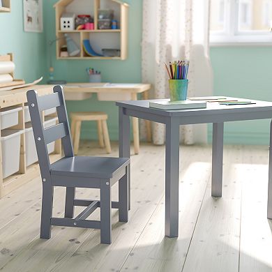 Flash Furniture Kyndl Kids Table & Chairs 3-piece Set