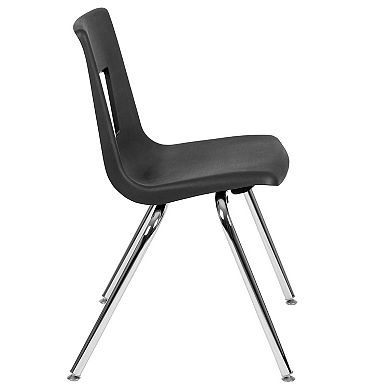 Emma and Oliver 4-pack Navy Student Stack School Chair - 18-inch
