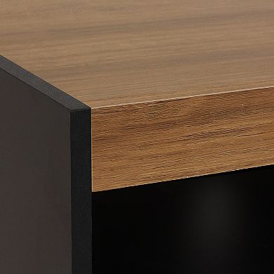 Sunnydaze Mid-Century Modern TV Stand Console for 58" TV - Latte