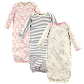 Touched by Nature Infant Girl Organic Cotton Gowns, Bird, Preemie/Newborn