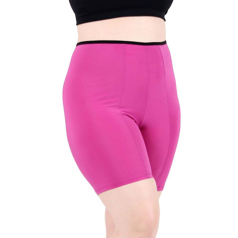 cotton under shorts for dresses Plus Size Ultra High Waist Moisture Wicking Anti Chafe Slip Short Cotton slip shorts Color:White Green silhouette: Body-Con Blue Martini - Picture Designed with two hip