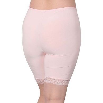 Moisture Wicking Cool Anti Chafe Slip Short with Leg Lace 9"
