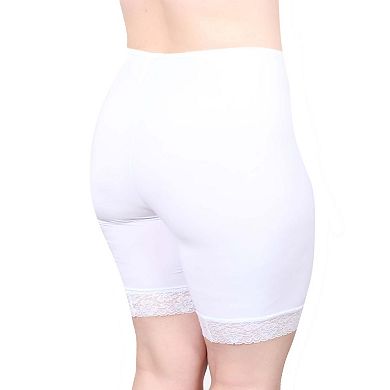 Moisture Wicking Cool Anti Chafe Slip Short with Leg Lace 9"