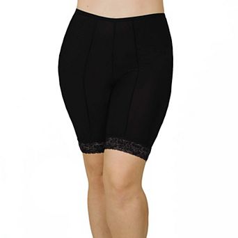 Moisture Wicking Cool Anti Chafe Slip Short with Leg Lace 9"
