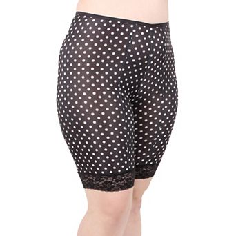 Moisture Wicking Cool Anti Chafe Slip Short with Leg Lace 9"