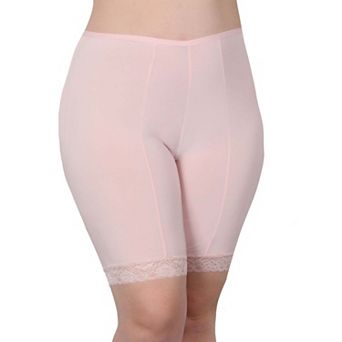 Moisture Wicking Cool Anti Chafe Slip Short with Leg Lace 9"