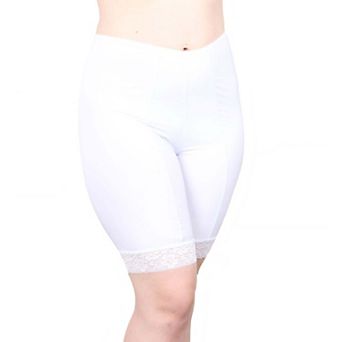 Moisture Wicking Cool Anti Chafe Slip Short with Leg Lace 9"