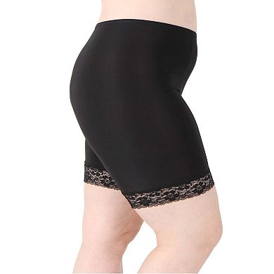 Moisture Wicking Cool Anti Chafe Slip Short with Leg Lace 7"
