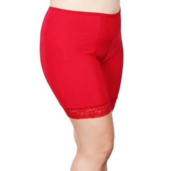 Moisture Wicking Cool Anti Chafe Slip Short With Leg Lace 7"