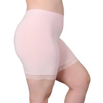 Moisture Wicking Cool Anti Chafe Slip Short With Leg Lace 7"
