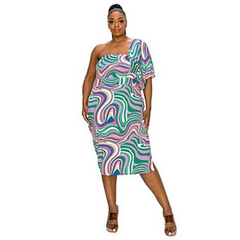 Wanda One Shoulder Midi Dress