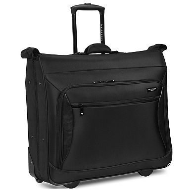 WallyBags 45" Premium Rolling Garment Bag with Multiple Pockets