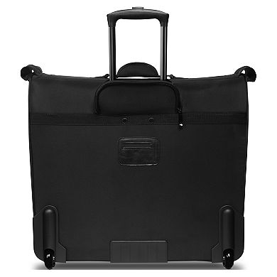 WallyBags 45" Premium Rolling Garment Bag with Multiple Pockets