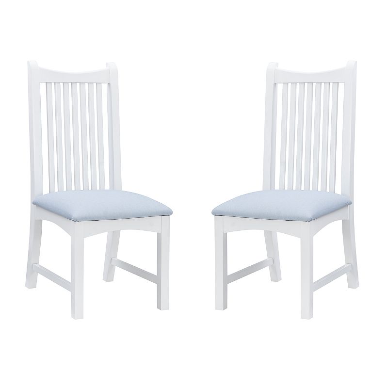 Linon Bonnie Dining Chair 2-piece Set, White