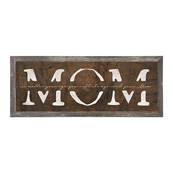 Personal-Prints "MOM" Canvas Framed Wall Art