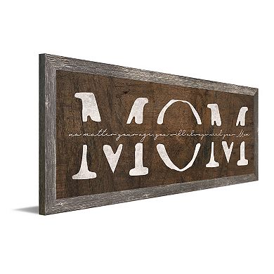 Personal-Prints "MOM" Canvas Framed Wall Art