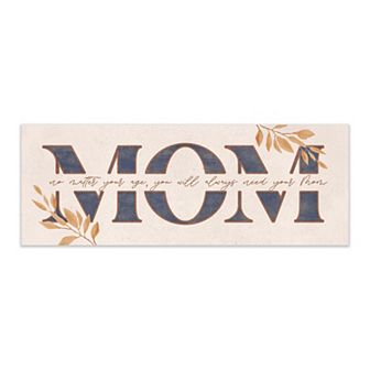 Personal-Prints "MOM" Gift for Mom Wood Block Boho Mount Wall Art
