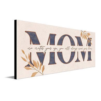 Personal-Prints "MOM" Gift for Mom Wood Block Mount Wall Art