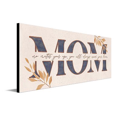 Personal-Prints "MOM" Gift for Mom Wood Block Boho Mount Wall Art