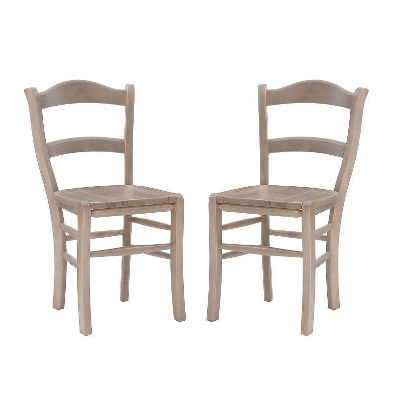 73173882 Linon Leif Dining Chair 2-piece Set, Beig/Green sku 73173882