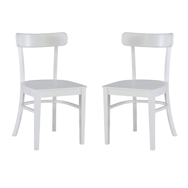 Linon Patsy Dining Chair 2-piece Set, White