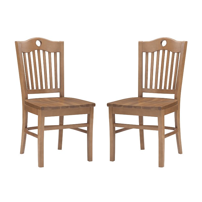 Linon Ragan Dining Chair 2-piece Set, Brown