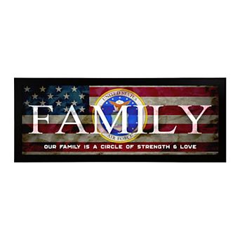 Personal-Prints US Air Force "FAMILY" Canvas Framed Wall Art
