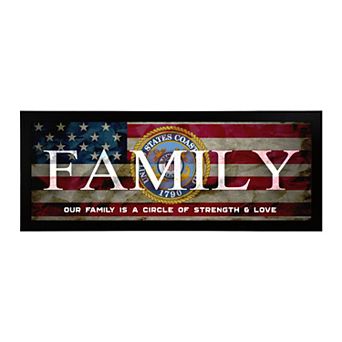 Personal-Prints US Coast Guard "FAMILY" Canvas Framed Wall Art