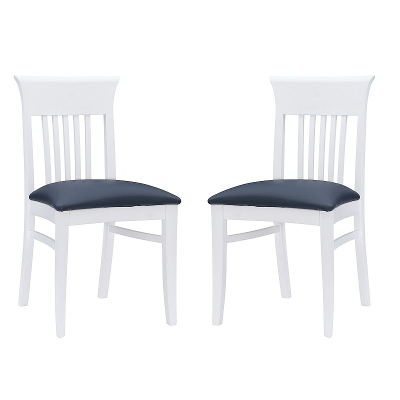 Linon Jenny Dining Chair 2-piece Set, White