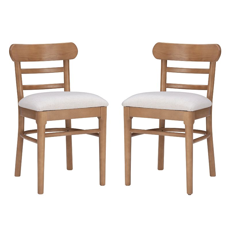 Linon Tuttle Dining Chair 2-piece Set, Brown