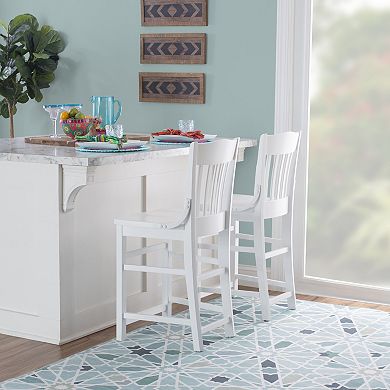 Linon Jace Counter Stool 2-piece Set