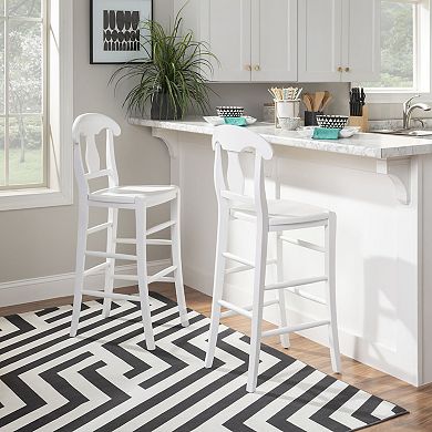 Linon Vander Counter Stool 2-piece Set