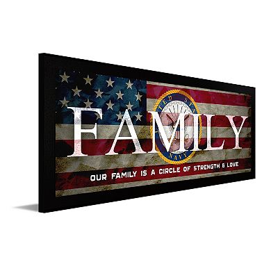Personal-Prints US Navy "FAMILY" Canvas Framed Wall Art