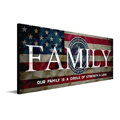 Personal-Prints "FAMILY" US Space Force Wood Block Mount Wall Art