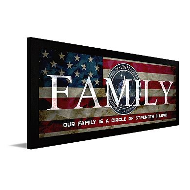 Personal-Prints US Space Force "FAMILY" Canvas Framed Wall Art