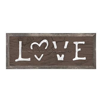 Personal-Prints "LOVE" Canvas Framed Wall Art
