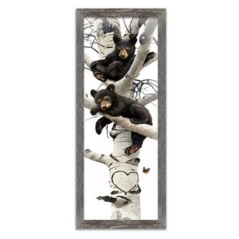 Personal-Prints Lazy Days Black Bear Framed Wall Art